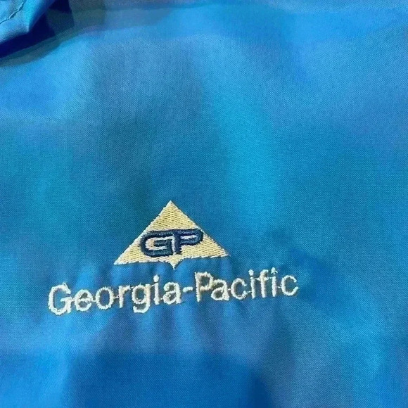 Swingster Vintage Georgia Pacific jacket size Large color light Blue - Picture 2 of 4